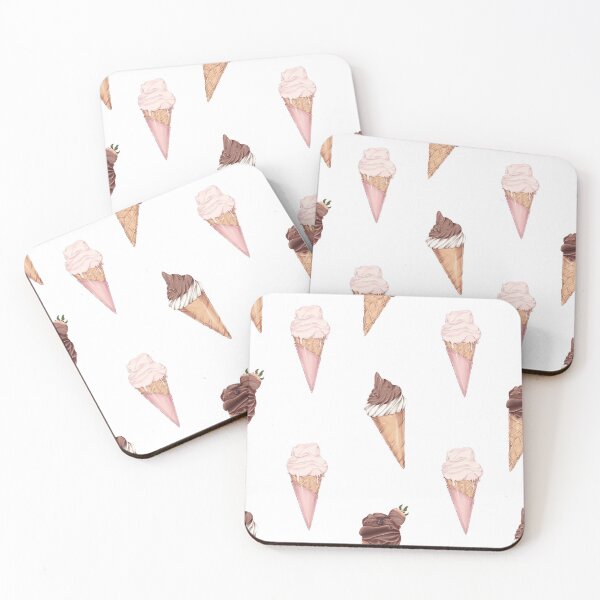 Item preview, Pattern of three delicious ice cream.  designed and sold by TatyanaRyaba.