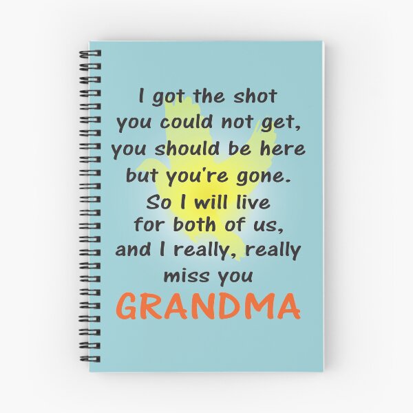 Item preview, I miss you grandma black text designed and sold by StencilMyst ..