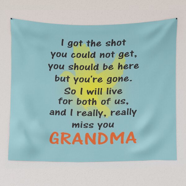 Item preview, I miss you grandma black text designed and sold by StencilMyst ..