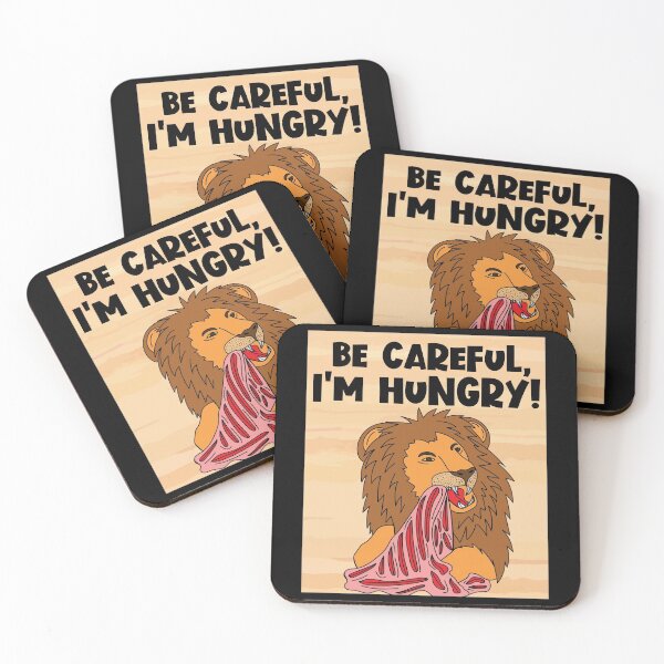 Item preview, Funny And Hungry Lion With Saying designed and sold by flofin.