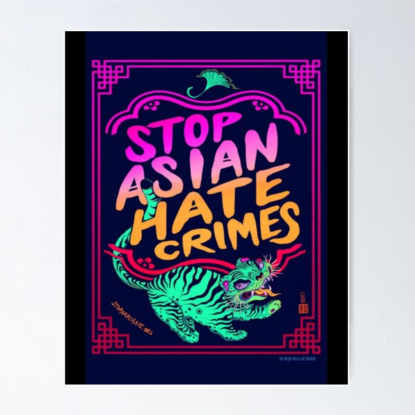 Item preview, Stop Asian crime T-shirt designed and sold by Vamaroon.