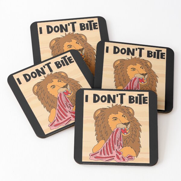 Item preview, Funny And Hungry Lion With Saying designed and sold by flofin.