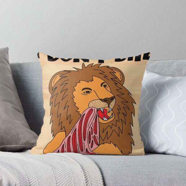 Item preview, Funny And Hungry Lion With Saying designed and sold by flofin.