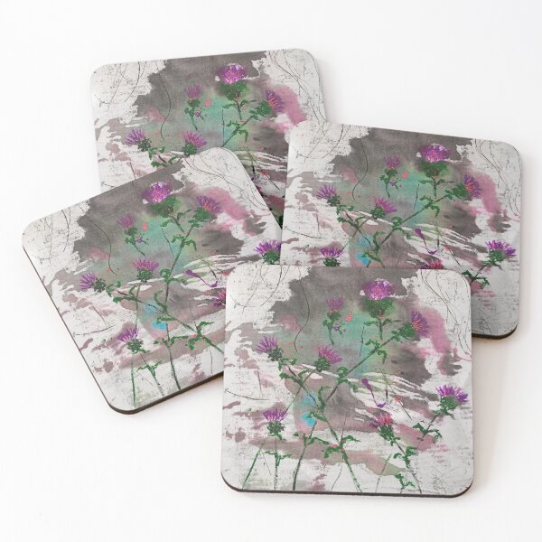 Item preview, Scottish thistle, wildflowers designed and sold by NessArtByEwa.