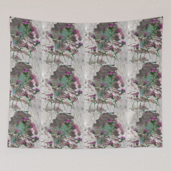 Item preview, Scottish thistle, wildflowers designed and sold by NessArtByEwa.