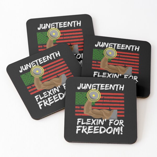 Aperçu de l'œuvre Drapeau afro-américain pour homme de juin - Flexin For Freedom créée et vendue par blackartmatters.