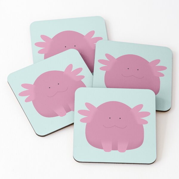 Item preview, Axolotl cute round animal designed and sold by peachypanda.