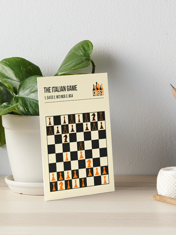 The Italian Game Chess Openings Art Book Cover Poster Postcard