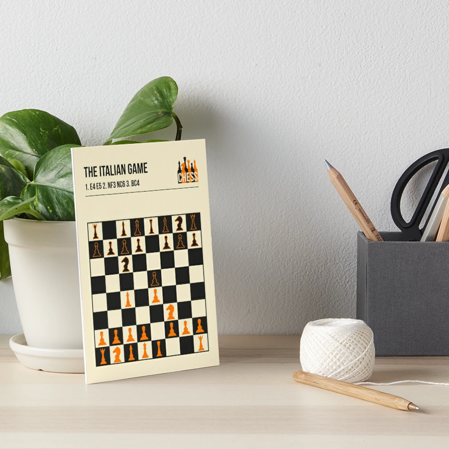 The Italian Game Chess Openings Art Book Cover Poster Magnet for Sale by  Jorn van Hezik