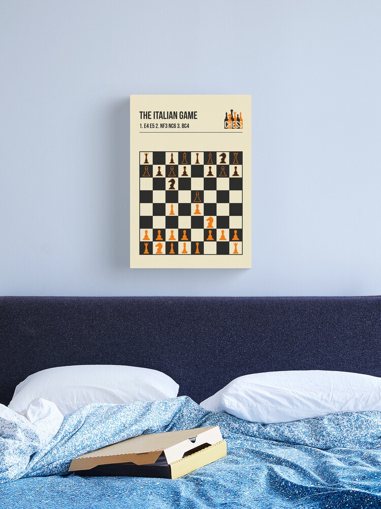 The Italian Game Chess Openings Art Book Cover Poster Spiral Notebook for  Sale by Jorn van Hezik