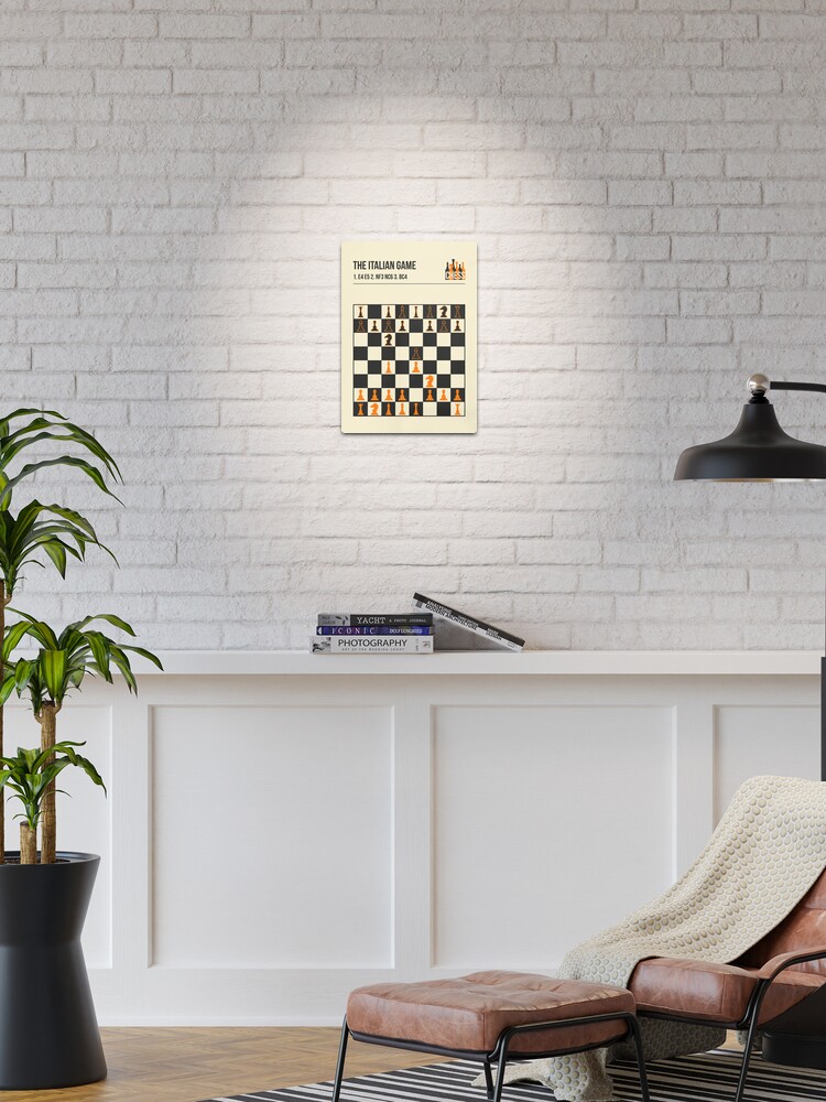 Chess The French Defence Minimalistic book cover chess opening art. Art  Board Print for Sale by Jorn van Hezik