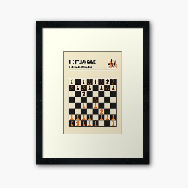 The London System Vintage Chess Opening Art Framed Art Print for Sale by  Jorn van Hezik