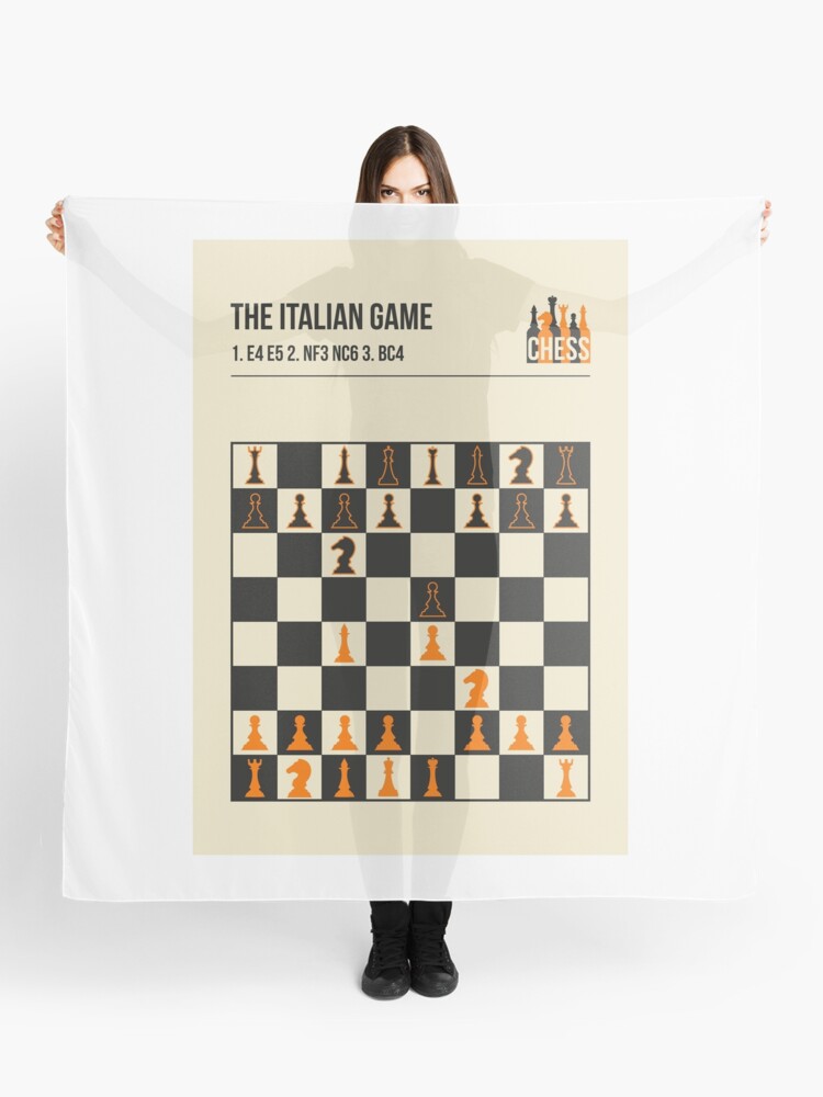 The Italian Game Chess Openings Art Book Cover Poster Scarf for Sale by  Jorn van Hezik