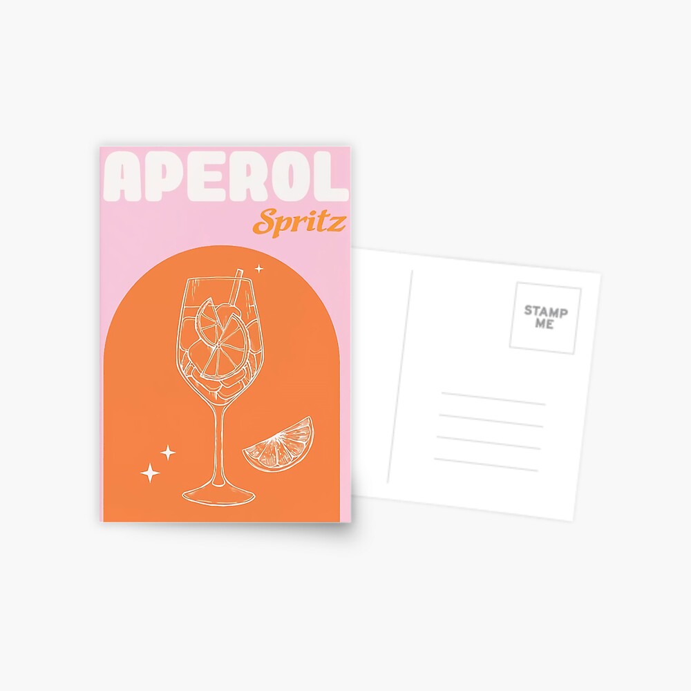 Aperol Spritz in a Glass Postcard for Sale by Jay-cm