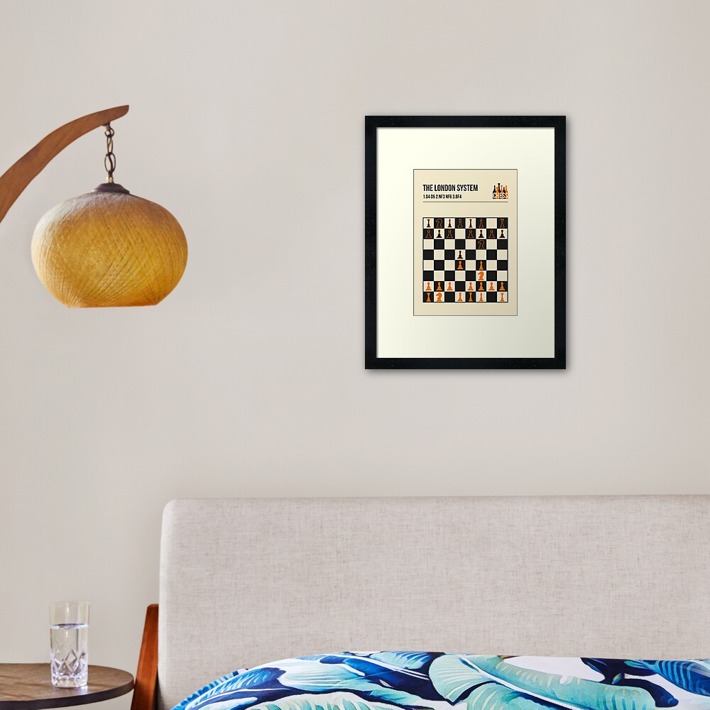 The London System Vintage Chess Opening Art Art Board Print for Sale by  Jorn van Hezik