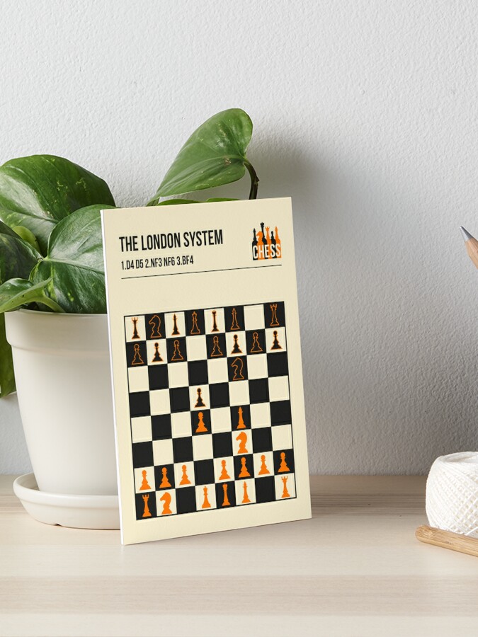The London System Vintage Chess Opening Art Framed Art Print for Sale by  Jorn van Hezik