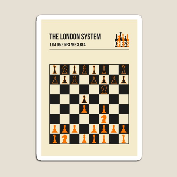 The London System Vintage Chess Opening Art Framed Art Print for Sale by  Jorn van Hezik