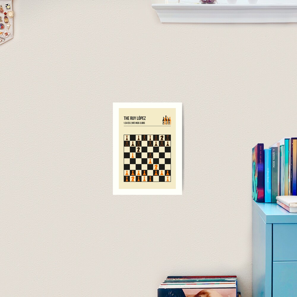 Ruy Lopez Downloadable Chess Print Chess Opening Poster -  Israel