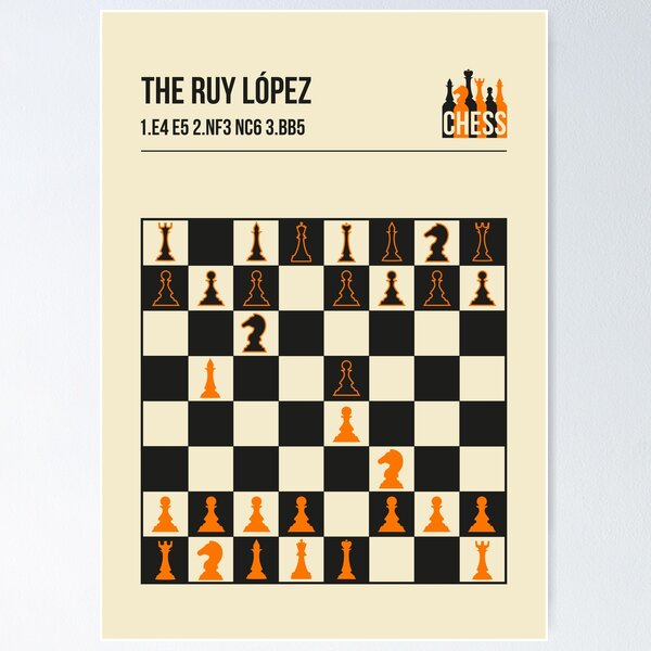 Ruy lopez opening chess board - chess player gift' Men's T-Shirt