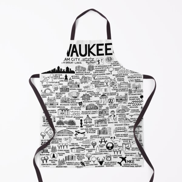 Item preview, Milwaukee Map  designed and sold by fiberandgloss.