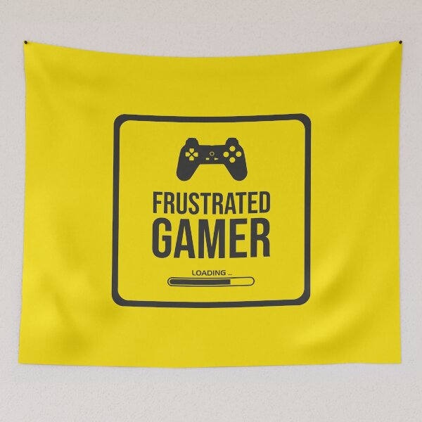 Item preview, Frustrated Gamer - Monoline Design designed and sold by Exertion.