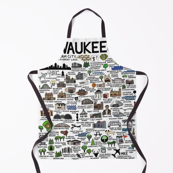 Item preview, Milwaukee Map  designed and sold by fiberandgloss.