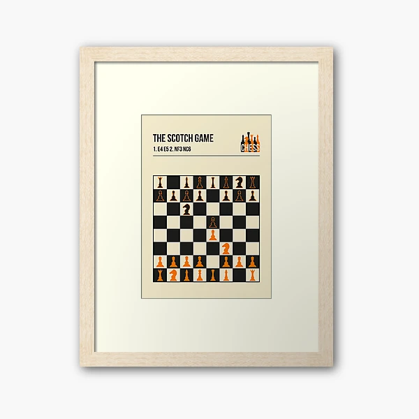 The Ruy Lopez Chess Opening in a vintage book cover poster style.  Poster  for Sale by Jorn van Hezik