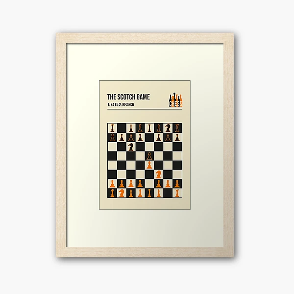 The Ruy Lopez Chess Opening in a vintage book cover poster style.  Canvas  Print for Sale by Jorn van Hezik