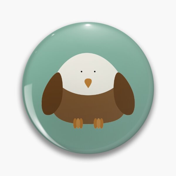 Item preview, Bald Eagle Round Animal designed and sold by peachypanda.