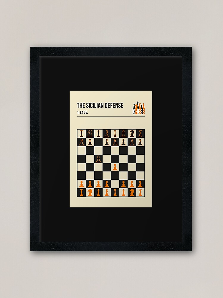 Sicilian Defense Chess Opening Print Chess Poster Chess 