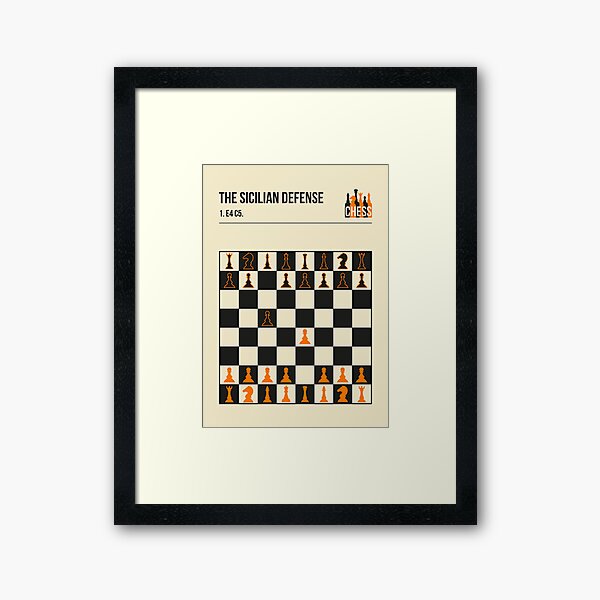 The Sicilian Defense Chess Opening Vintage Book Cover Poster Style  Photographic Print for Sale by Jorn van Hezik