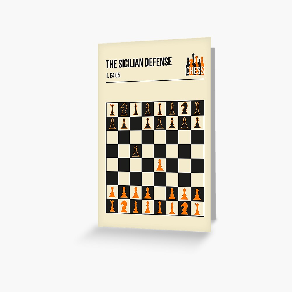 The Sicilian Defense Chess Opening Vintage Book Cover Poster Style Art  Board Print for Sale by Jorn van Hezik
