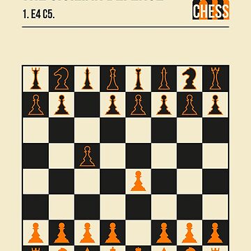 The Sicilian Defense Chess Opening Vintage Book Cover Poster Style - Sicilian  Defense - Posters and Art Prints