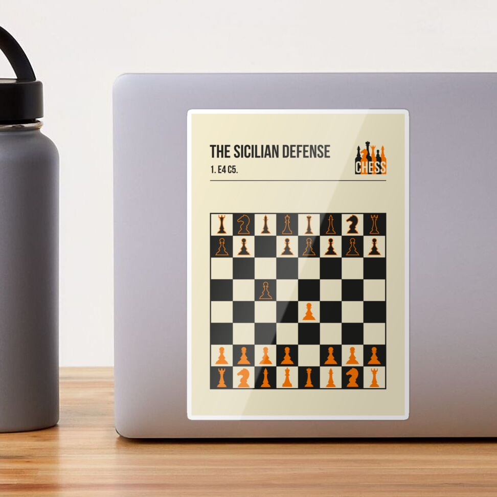 The Sicilian Defense Chess Opening Vintage Book Cover Poster Style  Photographic Print for Sale by Jorn van Hezik