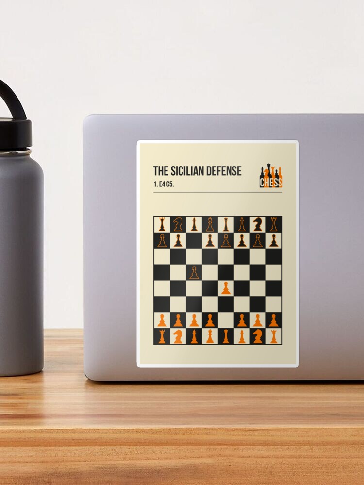 The Sicilian Defense Chess Opening Vintage Book Cover Poster Style Framed  Art Print for Sale by Jorn van Hezik