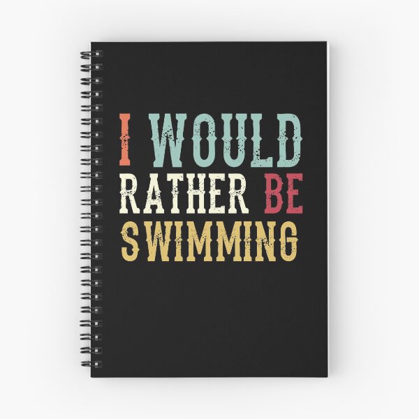 Item preview, Funny Vintage I'd Rather Be Swimming designed and sold by Scratches Tees.