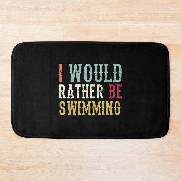 Item preview, Funny Vintage I'd Rather Be Swimming designed and sold by Scratches Tees.