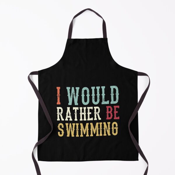 Item preview, Funny Vintage I'd Rather Be Swimming designed and sold by Scratches Tees.