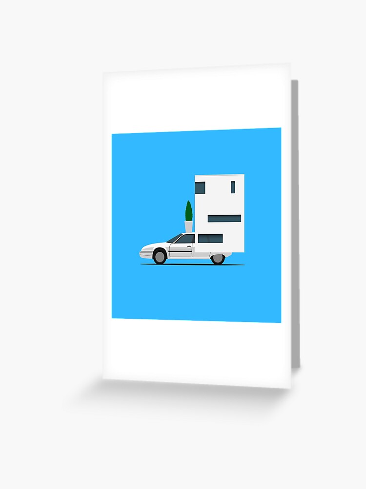 Carte De Vœux Citroen Cx Motorhome Par Fellinarts Redbubble