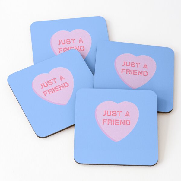 Item preview, Just a Friend Valentines Conversation Heart designed and sold by TrndSttr.