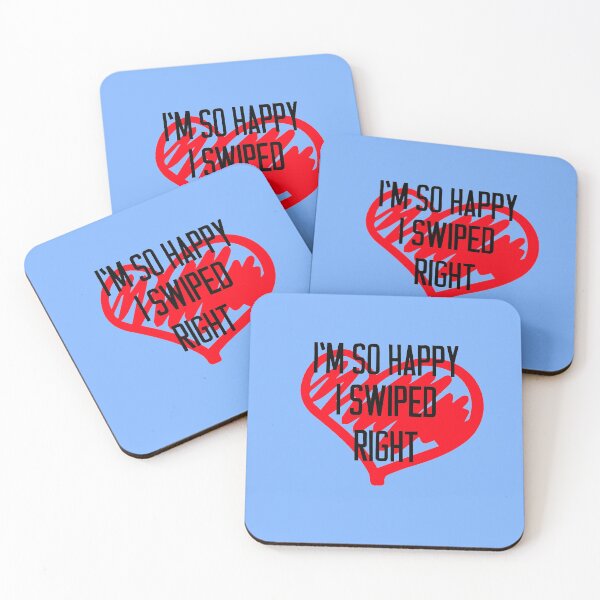 Item preview, Valentines Day Gift So Happy I Swiped Right designed and sold by TrndSttr.