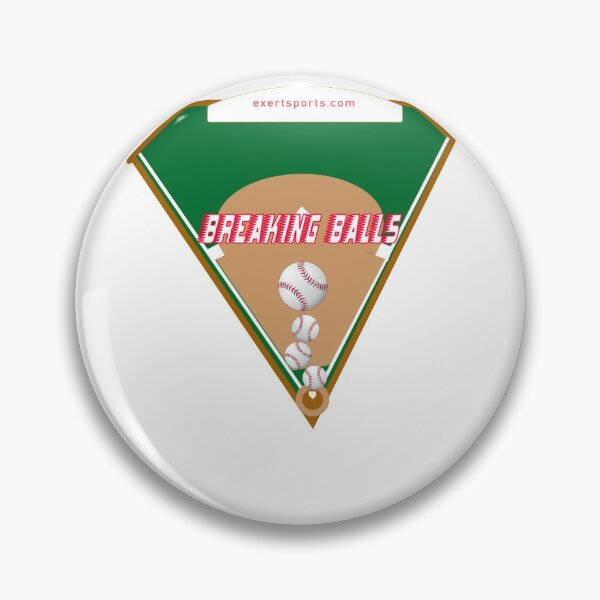 Artikelvorschau, Breaking Balls Baseball T-Shirt entworfen und verkauft von PopPucks.