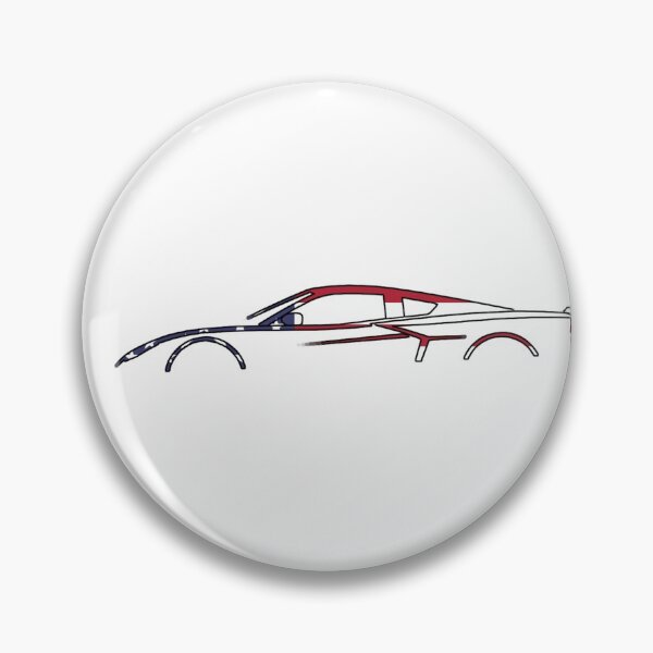Artikelvorschau, Corvette C8 Patriotischer Umriss entworfen und verkauft von FabFreakShop.