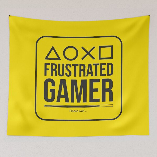 Item preview, Frustrated Gamer - Console Games - Monoline Design designed and sold by Exertion.