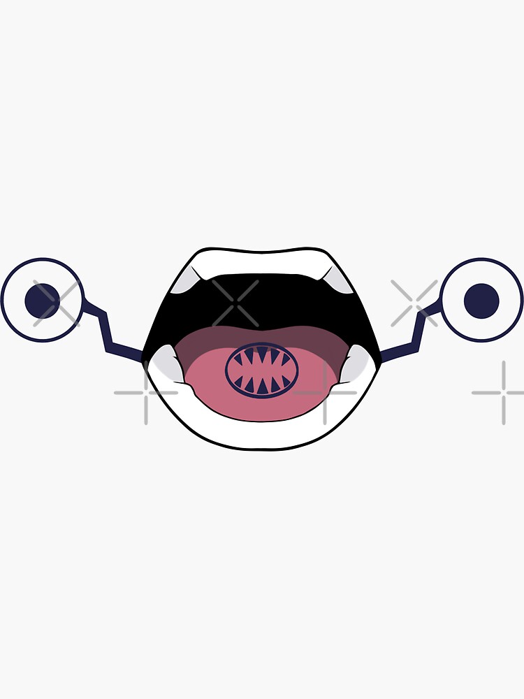 Toge Inumaki Mouth Color Sticker For Sale By Luxeini Redbubble