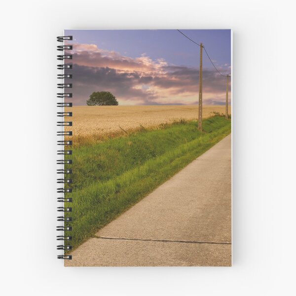 Item preview, Empty road between corn fields in Flanders, Belgium designed and sold by svanaerschot.