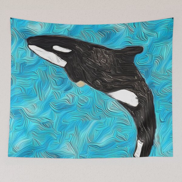 Item preview, Orca Jumping on Blue designed and sold by LisaMPierce1990.