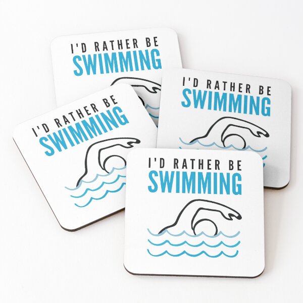 Item preview, Funny Swimmer I'd Rather Be Swimming designed and sold by Scratches Tees.
