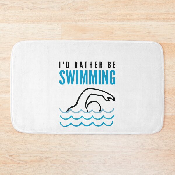Item preview, Funny Swimmer I'd Rather Be Swimming designed and sold by Scratches Tees.