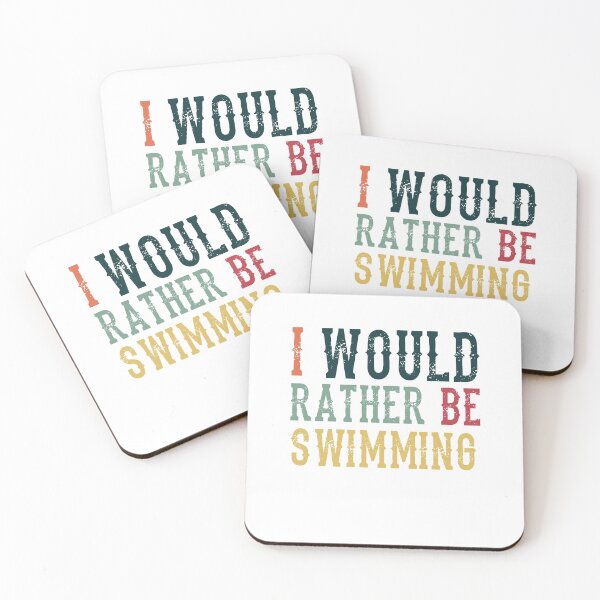 Item preview, Funny Vintage I'd Rather Be Swimming designed and sold by Scratches Tees.